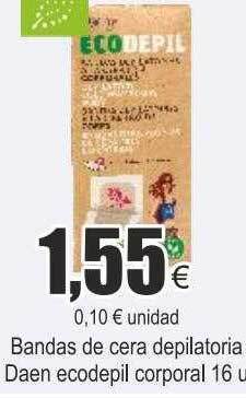 FROIZ Bandas de cera depilatoria daen ecodepil corporal oferta