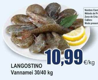 FROIZ Langostino vannamei oferta