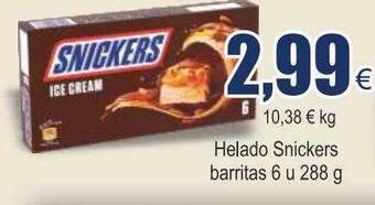 FROIZ Helado snickers barritas oferta