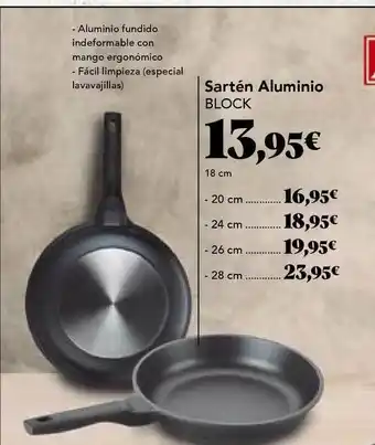Gadis Sartén Aluminio Block 18cm oferta