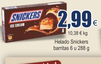 FROIZ Helado Snickers Barritas oferta