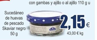 FROIZ Sucedáneo de Huevas de Pescado Skaviar Negro oferta
