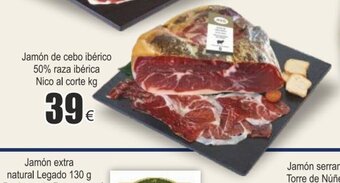 FROIZ Jamón de Cebo Ibérico 50% Raza Iberica Nico Al Corte oferta