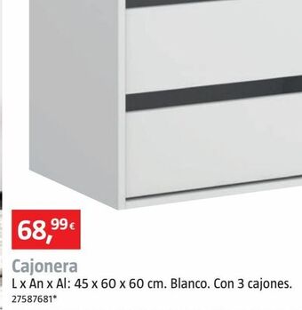Bauhaus Cajonera oferta