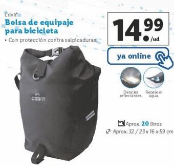 Lidl Bolsa de equipaje crivit oferta