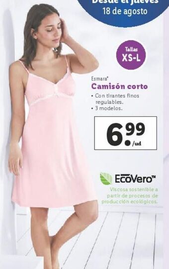 Lidl Camisón esmara oferta