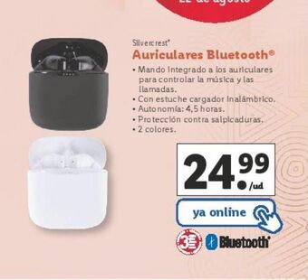Lidl Auriculares bluetooth silvercrest oferta