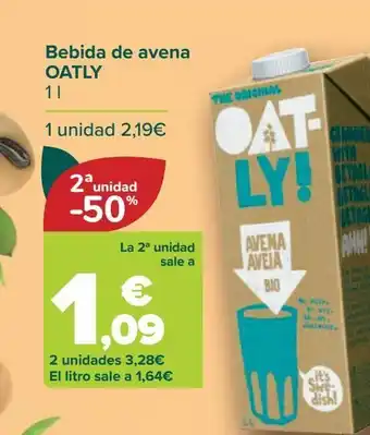 Carrefour Bebida de avena oatly oferta