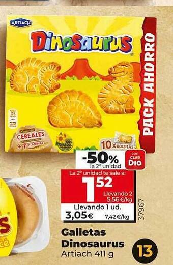 Galletas dinosaurus