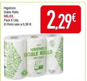 Masymas Higiénico doble rollo selex oferta