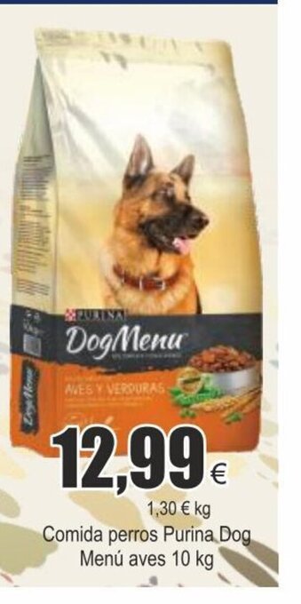 FROIZ Comida perros purina dog menú aves 10 kg oferta