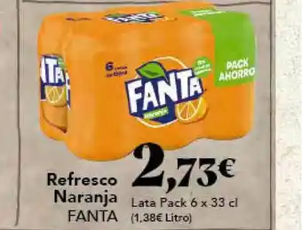 Gadis Refresco Naranja Fanta Lata Pack 6 x 33 cl oferta