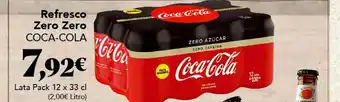 Gadis Refresco Zero Zero Coca-Cola Lata Pack 12 x 33cl oferta