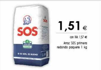 Cash Ifa Arroz sos primera redondo paquete 1 kg oferta