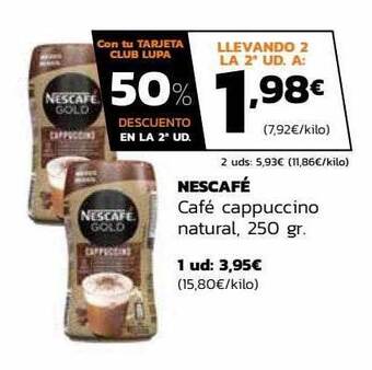 Supermercados Lupa Nescafé oferta