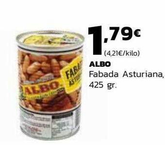 Supermercados Lupa Albo fabada asturiana oferta