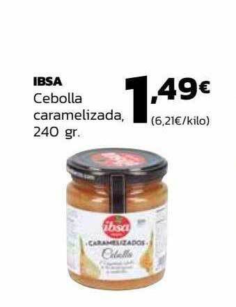 Supermercados Lupa Ibsa cebolla caramelizada oferta