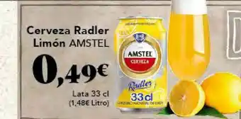 Gadis Cerveza Radler Limón Amstel Lata 33cl oferta