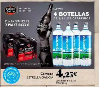 Gadis Cerveza Estrella Galicia Lata Pack 6 x 33 cl oferta