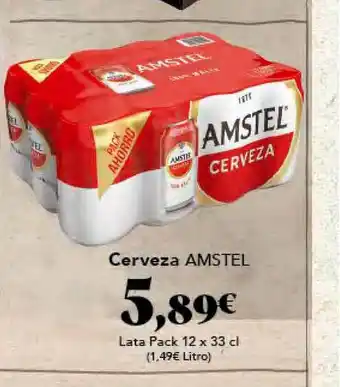 Gadis Cerveza Amstel Lata Pack 12 x 33 cl oferta