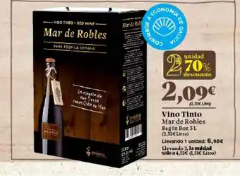 Gadis Vino Tinto Mar de Robles Bag in Box 3 L oferta