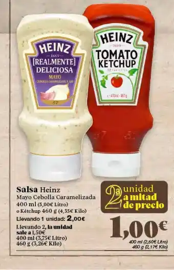 Gadis Heinz Salsa Mayo Cebolla Caramelizada 400ml oferta
