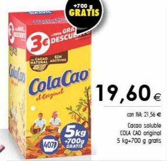 Cash Ifa Cacao soluble cola cao original oferta