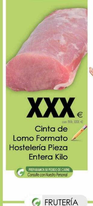 Cash Ifa Cinta de lomo formato hostelería pieza entera oferta