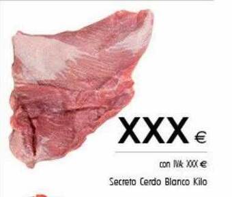 Cash Ifa Secreto cerdo blanco kilo oferta