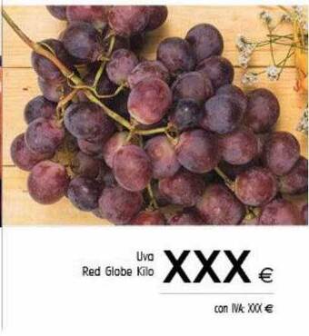 Cash Ifa Uva red globe kilo oferta