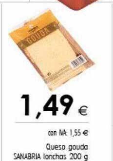 Cash Ifa Queso gouda sanabria lonchas oferta