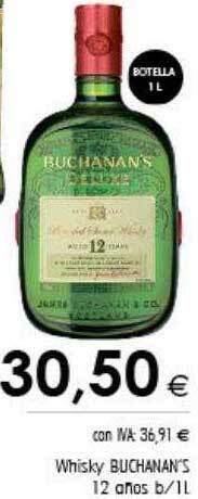 Cash Ifa Whisky buchanan's 12 años oferta