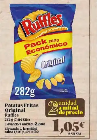 Gadis Patatas Fritas Original Ruffles 282g oferta