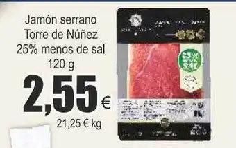 FROIZ Jamón serrano torre de núñez oferta