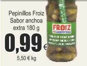FROIZ Pepinillos froiz sabor anchoa extra oferta