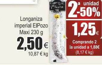 FROIZ Longaniza imperial elpozo oferta