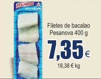 FROIZ Filetes de bacalao pesanova oferta