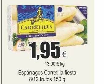 FROIZ Espárragos carretilla fiesta 8 12 frutos oferta