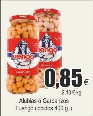 FROIZ Alubias o garbanzos luengo cocidos oferta