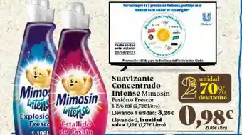 Gadis Suavizante Concentrado Intense Mimosín 1.196ml oferta