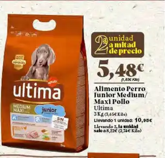 Gadis Alimento Perro Junior Medium/Maxi Pollo Ultima 3kg oferta