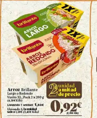 Gadis Arroz Brillante Largo o Redondo 2x 200g oferta
