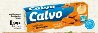 Gadis Mejillones En Escabeche Calvo Pack 3 x 80g oferta