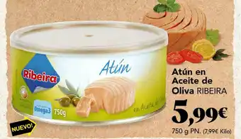 Gadis Atún en Aceite de Oliva Ribeira 750g oferta