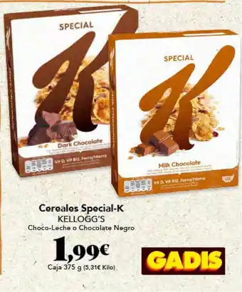 Gadis Cereales Special-K Kellogg's Caja 375g oferta