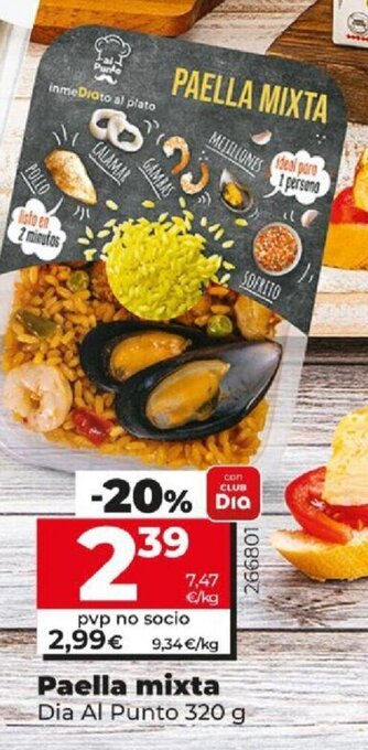 Dia Paella mixta oferta