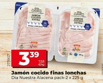 Dia Jamón cocido finas lonchas oferta