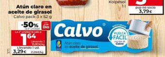 Dia CALVO atún claro en aceite de girasol oferta