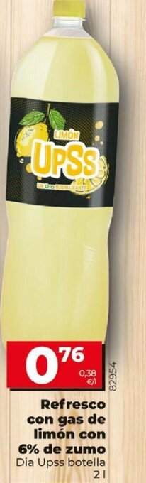 Dia Refresco con gas de limón con 6% de zumo oferta