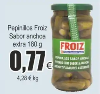 FROIZ FROIZ pepinillos froiz sabor anchoa extra 180 g oferta